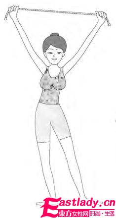 神奇跳繩操讓手臂與肩膀變得纖細(xì)柔軟