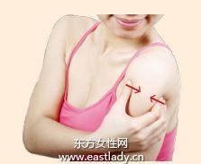 中醫(yī)按摩消除粗胖手臂