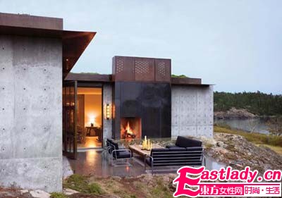 野外奢華避難場(chǎng)所 藏在石頭里的豪宅