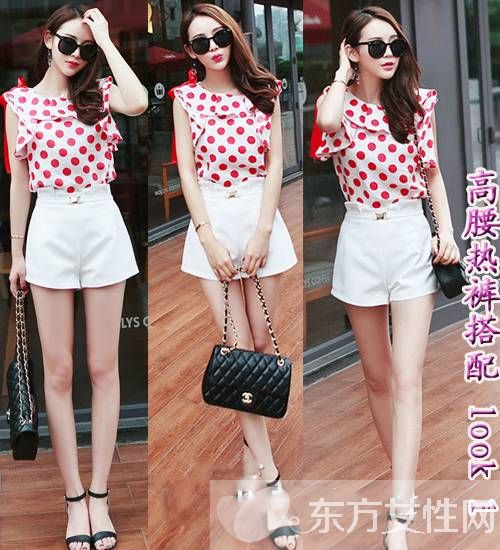 夏季高腰短褲怎么搭配 這么穿矮個(gè)也能顯得很高挑