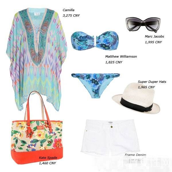 明星時尚比基尼海灘造型 這么穿簡直太美了