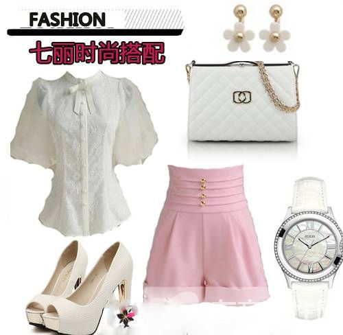 夏季高腰短褲怎么搭配 這么穿矮個(gè)也能顯得很高挑