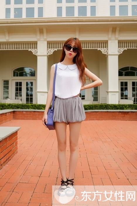 矮個子女生穿衣搭配法 高腰牛仔短褲穿出迷人大長腿