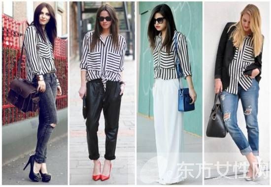 時尚條紋襯衫怎么搭配 休閑甜美風格這么穿就對了