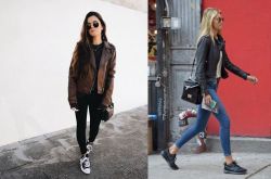 各式各樣的皮衣搭配 這個(gè)冬天怎么穿都時(shí)髦