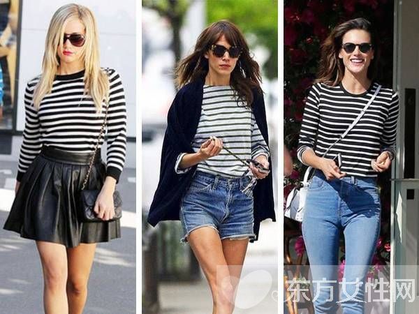 條紋t恤怎么搭配更潮更好看 看看明星們的完美示范