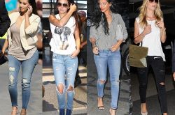 破洞牛仔褲怎么搭配 明星們都是這么穿的哦