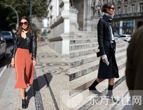 各式各樣的皮衣搭配 這個冬天怎么穿都時髦