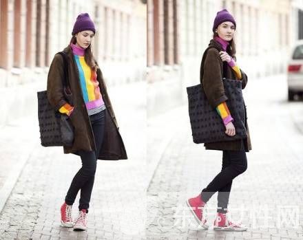 秋冬季歐美時(shí)尚混搭個(gè)性裝扮 這種穿法想不潮都不行
