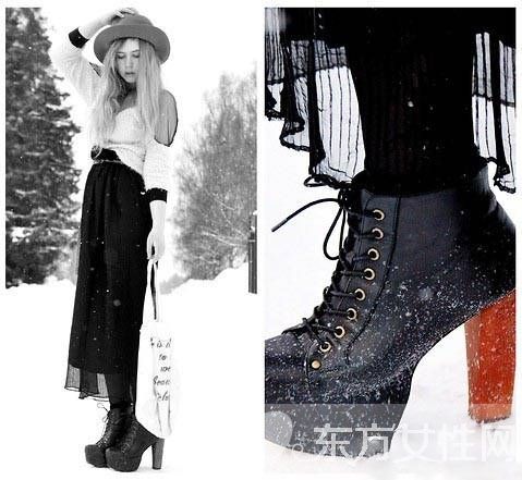 羅馬高跟鞋搭配連衣裙 給你眼前一亮的感覺