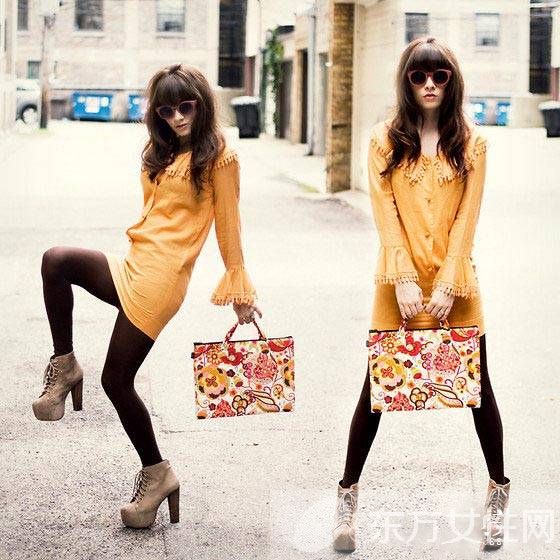 羅馬高跟鞋搭配連衣裙 給你眼前一亮的感覺