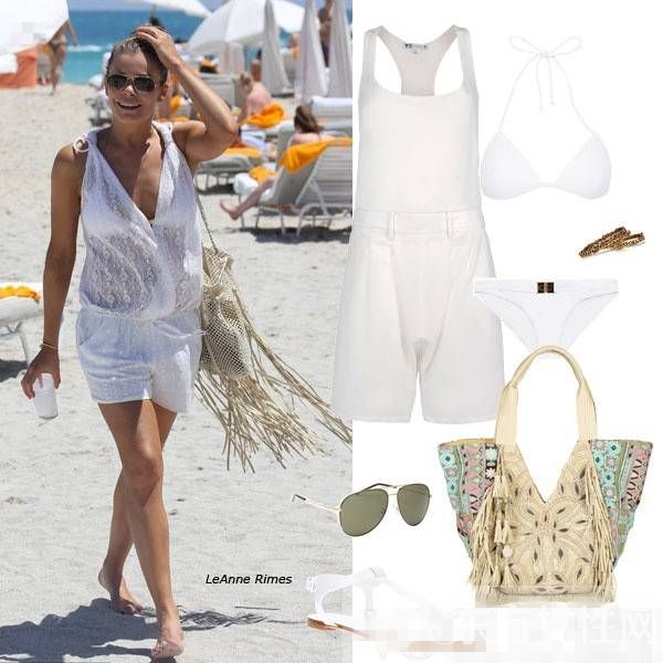 明星時尚比基尼海灘造型 這么穿簡直太美了