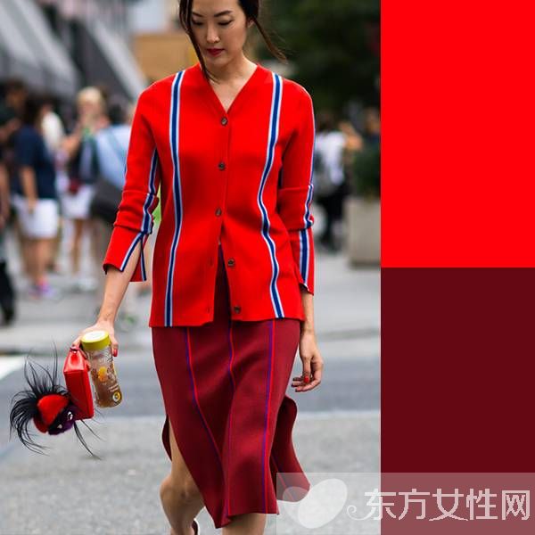 喜慶的紅色 要怎么穿才顯得不俗套