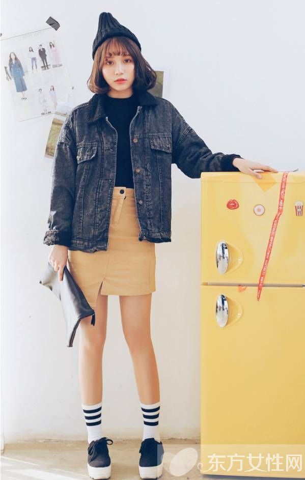 深色牛仔系列外套穿搭 這么穿讓你很是吸睛