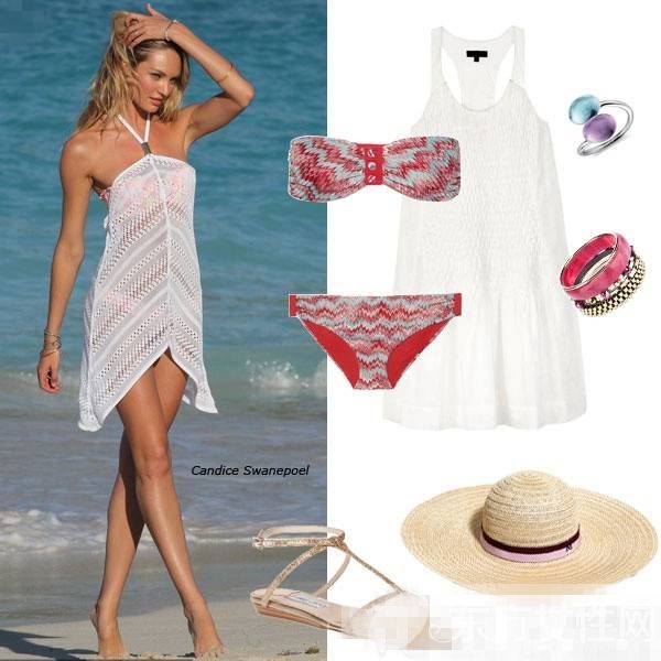 明星時尚比基尼海灘造型 這么穿簡直太美了