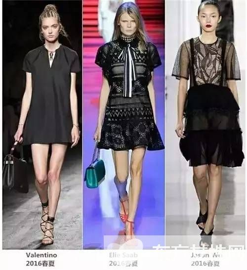 黑色系列夏日連衣裙 高貴酷酷的街拍范