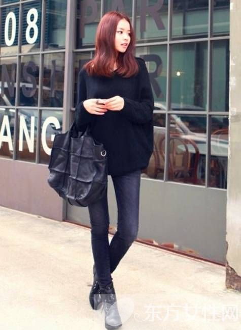 秋冬女式寬松毛衣搭配 盡顯鄰家女孩清新味道