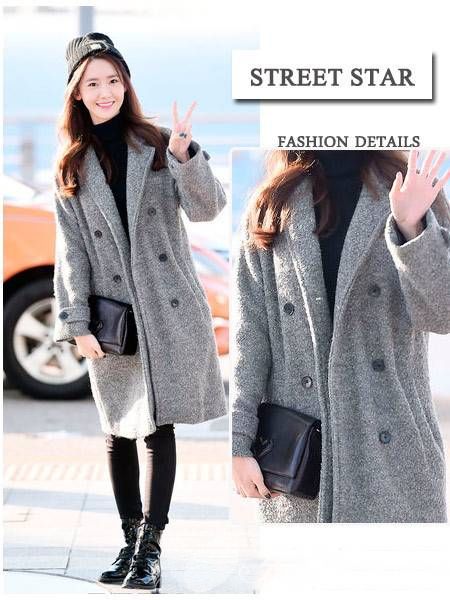 明星服裝大衣搭配技巧 get允兒帶你領(lǐng)略韓潮風(fēng)范