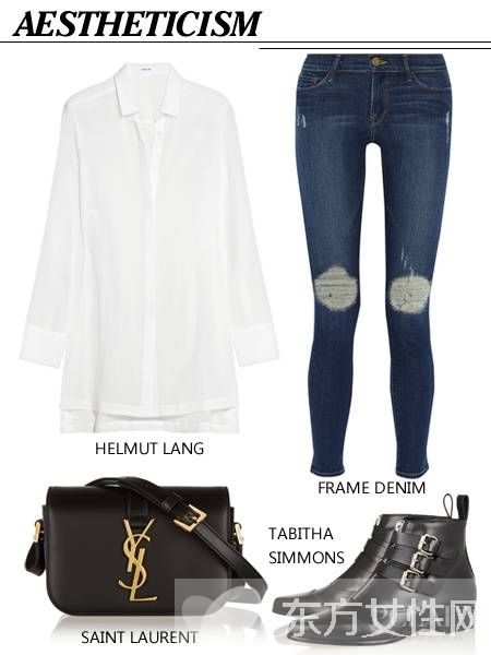 女士白襯衣的穿法推薦 歐美街頭最常見的穿搭法