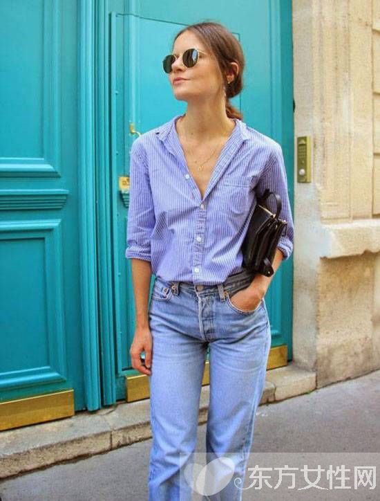 時尚條紋襯衫怎么搭配 休閑甜美風格這么穿就對了