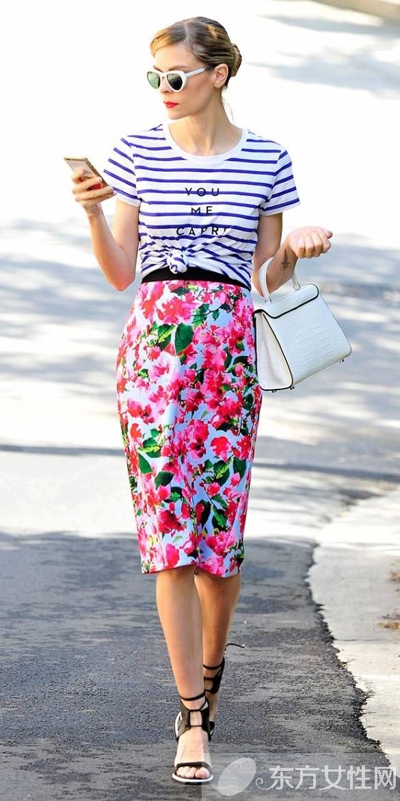 六款半身裙時尚搭配 讓你美艷一夏