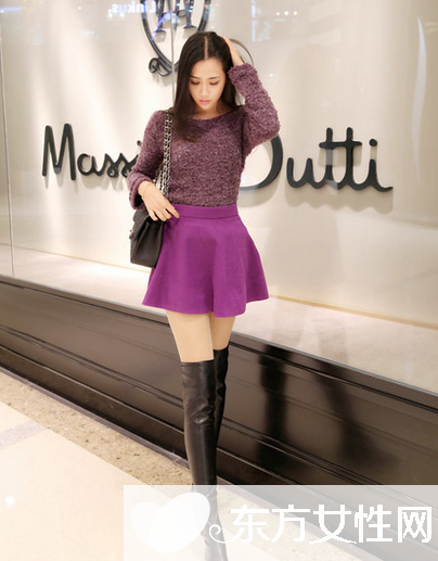 冬天短裙怎么搭配 時尚潮人教你凹造型