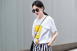 卡通t恤+長(zhǎng)褲or短褲 減齡時(shí)尚又可愛(ài)