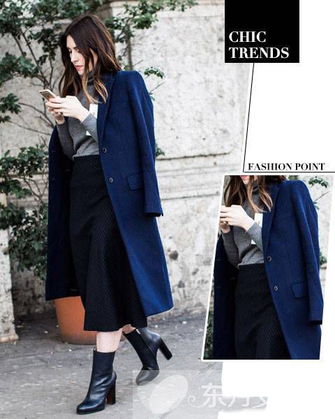 純色羊毛大衣時尚搭配技巧 款款都是明星范兒