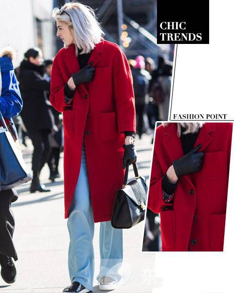 純色羊毛大衣時尚搭配技巧 款款都是明星范兒