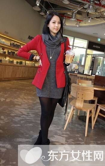 冬天裙子時尚搭配經 外套+冬裙讓你美美過冬