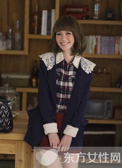 小清新時(shí)尚冬季女裝搭配守則必看 格子元素文藝范足