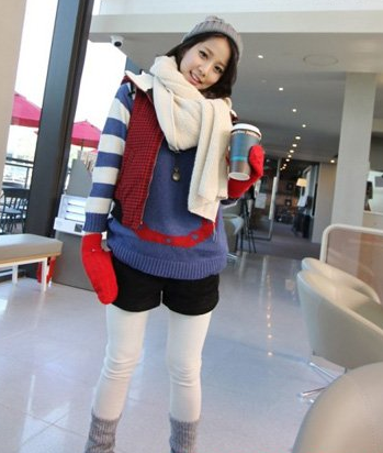 韓式毛線圍巾系法 冬季出行即時尚又溫暖