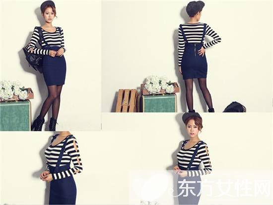 春季減齡時尚牛仔背帶裙 韓系背帶裙玩轉(zhuǎn)潮人風(fēng)范