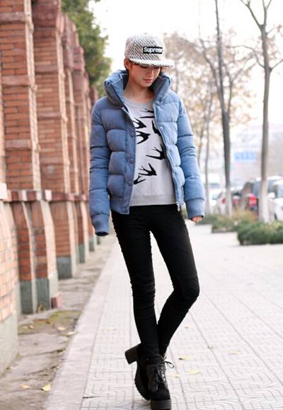 韓版棉衣外套搭配技巧 冬日里的最潮搭配