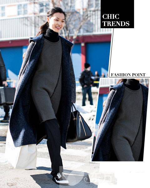 純色羊毛大衣時尚搭配技巧 款款都是明星范兒