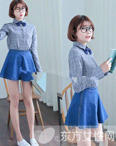 英倫學(xué)院風(fēng)顯嫩搭配技巧 格子襯衫也能這么潮