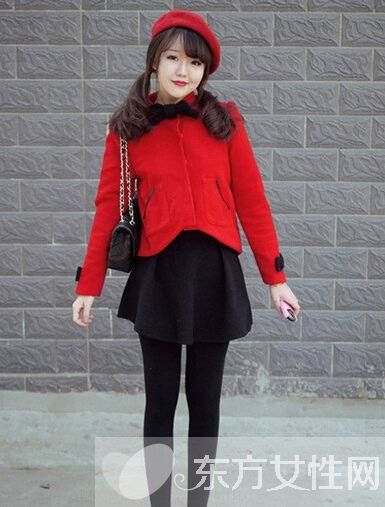 冬季經(jīng)典紅黑色服裝搭配 輕松穿出完美身材