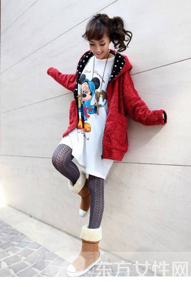 女生冬季卡哇伊衣服搭配 怎么看都超級cute