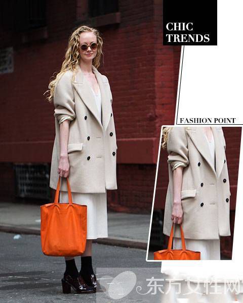 純色羊毛大衣時尚搭配技巧 款款都是明星范兒