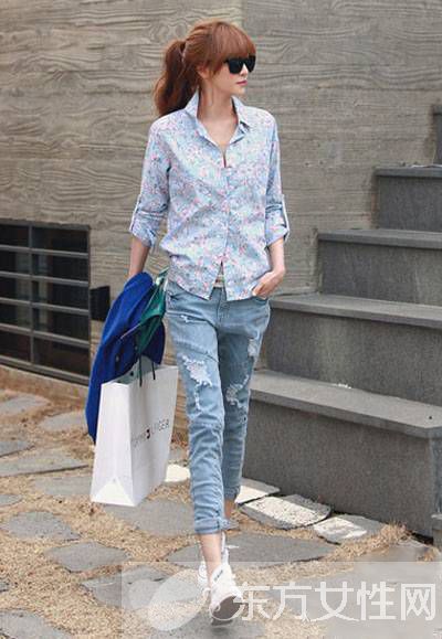 胖MM顯瘦搭配推薦 T恤搭配小腳褲就是怎么美