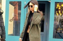 軍綠色外套怎么搭配 歐美嫩模都這么穿