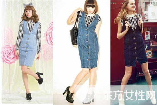 春季減齡時尚牛仔背帶裙 韓系背帶裙玩轉(zhuǎn)潮人風(fēng)范