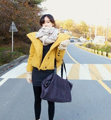 韓式毛線圍巾系法 冬季出行即時尚又溫暖