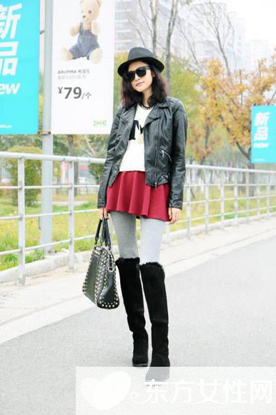 冬天短裙怎么搭配 時尚潮人教你凹造型