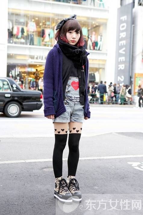 日本大學女生街拍秀 時尚造型惹人愛