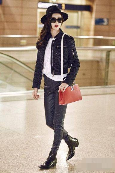 唐嫣最新春季街拍 私服搭配品味更贊