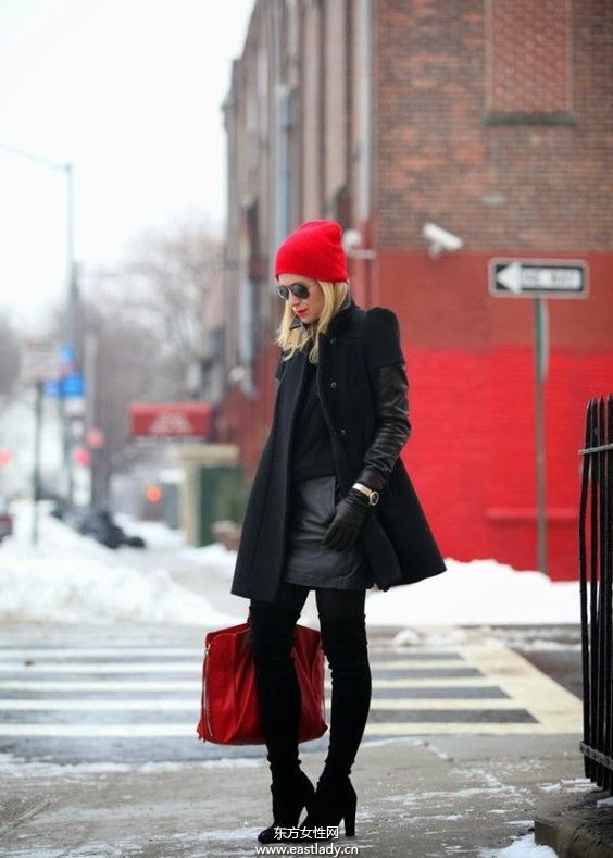 一種我們都會選擇的顏色 歐美街拍黑色搭配