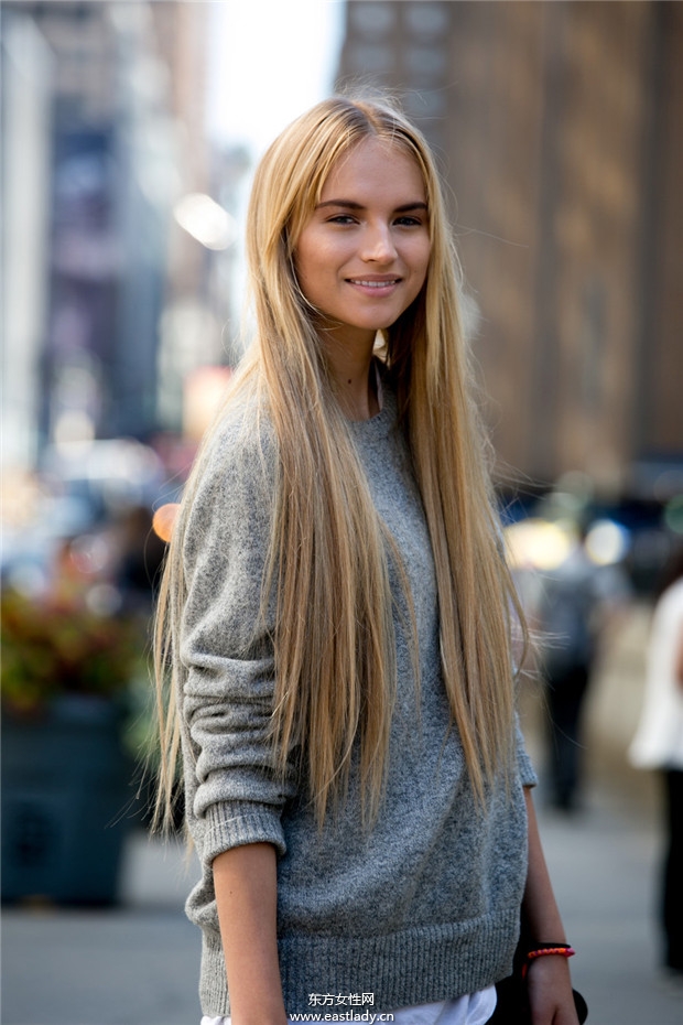 紐約時(shí)裝周明星模特們街拍圖