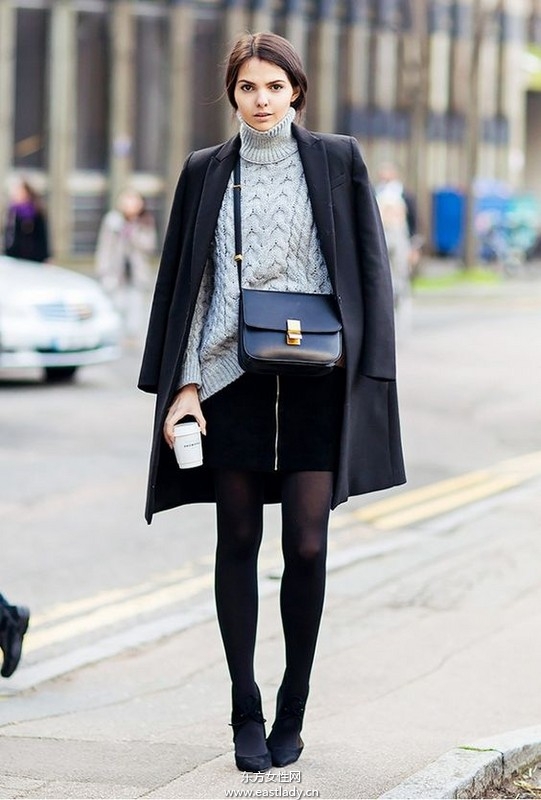 一種我們都會選擇的顏色 歐美街拍黑色搭配