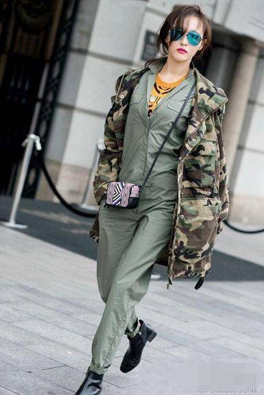 唐嫣最新春季街拍 私服搭配品味更贊